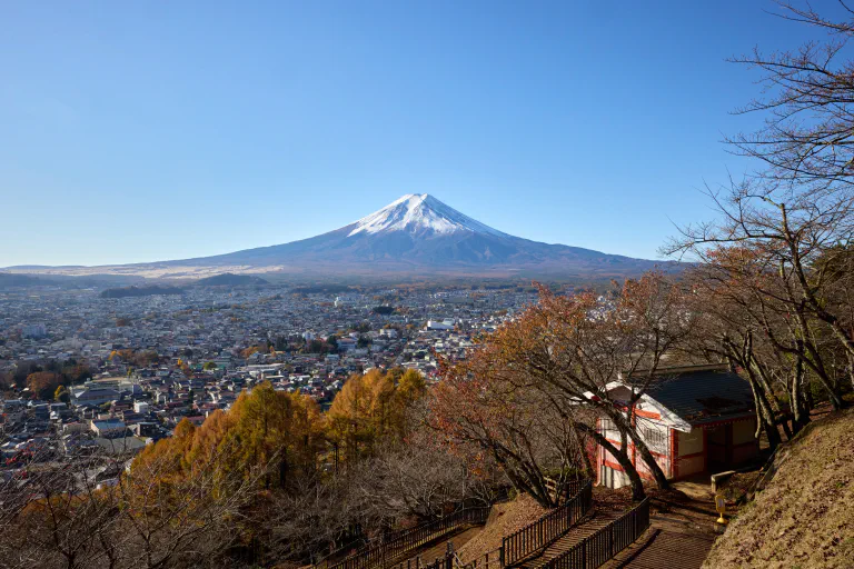 Fuji keltaisten asioiden takana