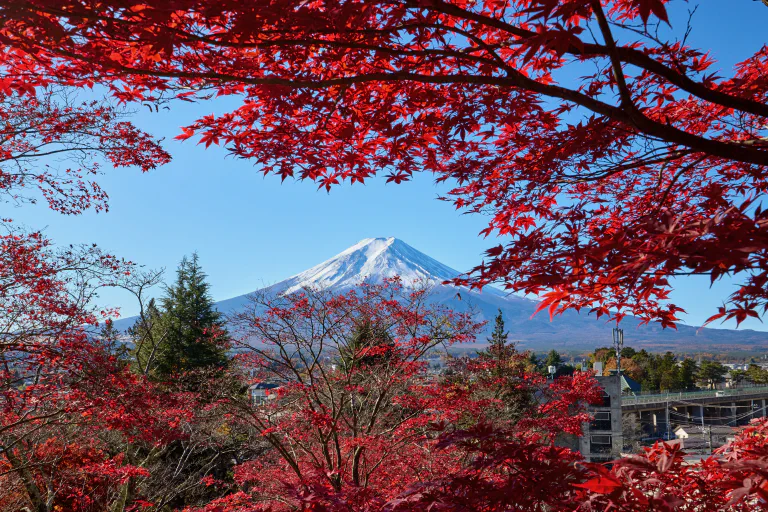 Fuji punaisten asioiden takana