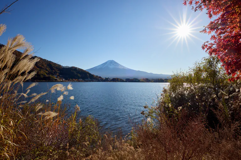 Fuji monenväristen asioiden takana